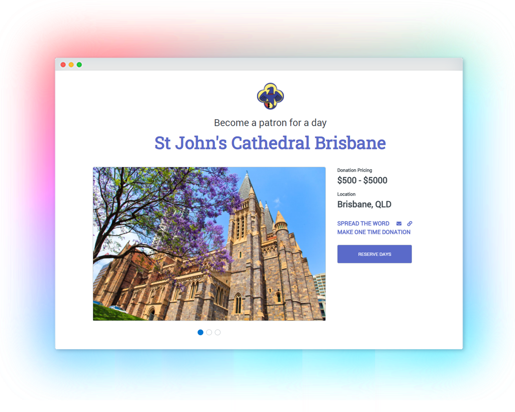 St John's Cathedral Brisbane - donation